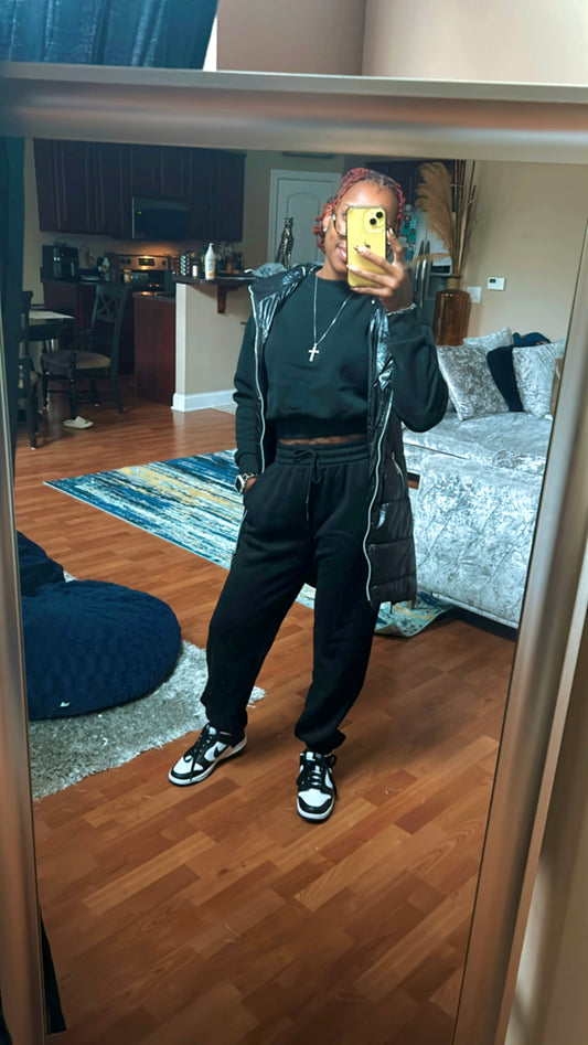 All Black Jogger Set