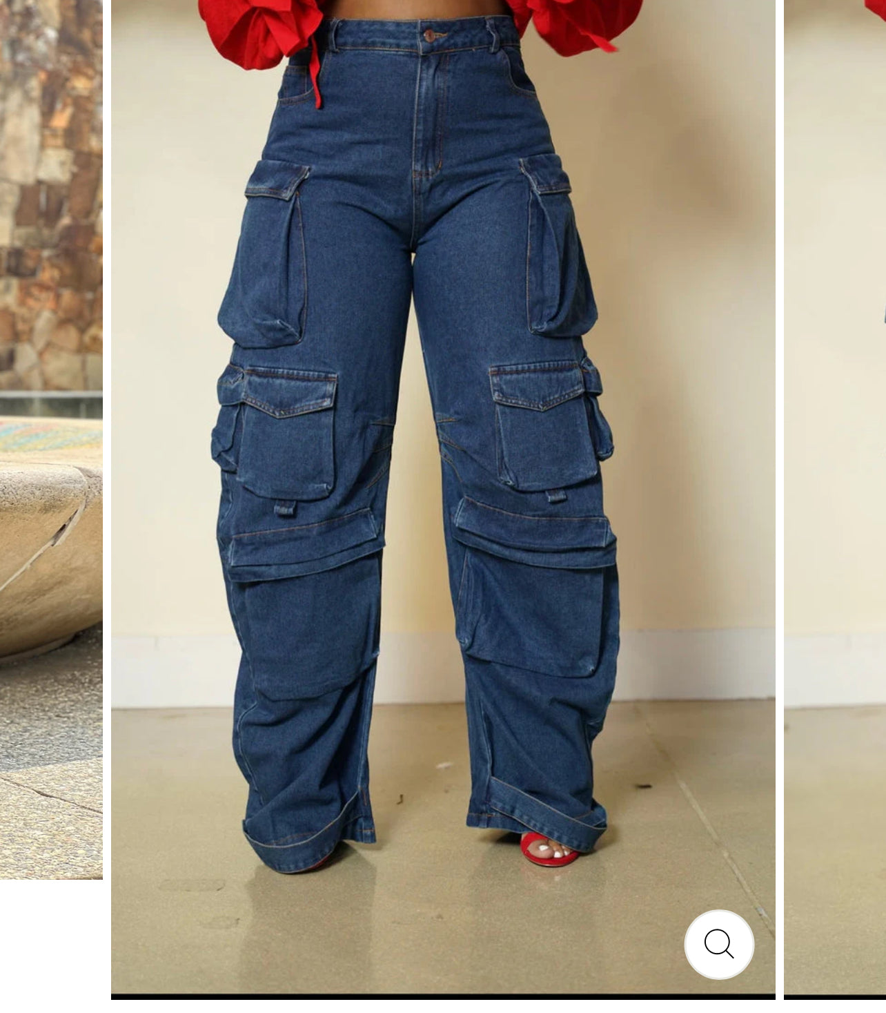 Oversized Denim Cargos