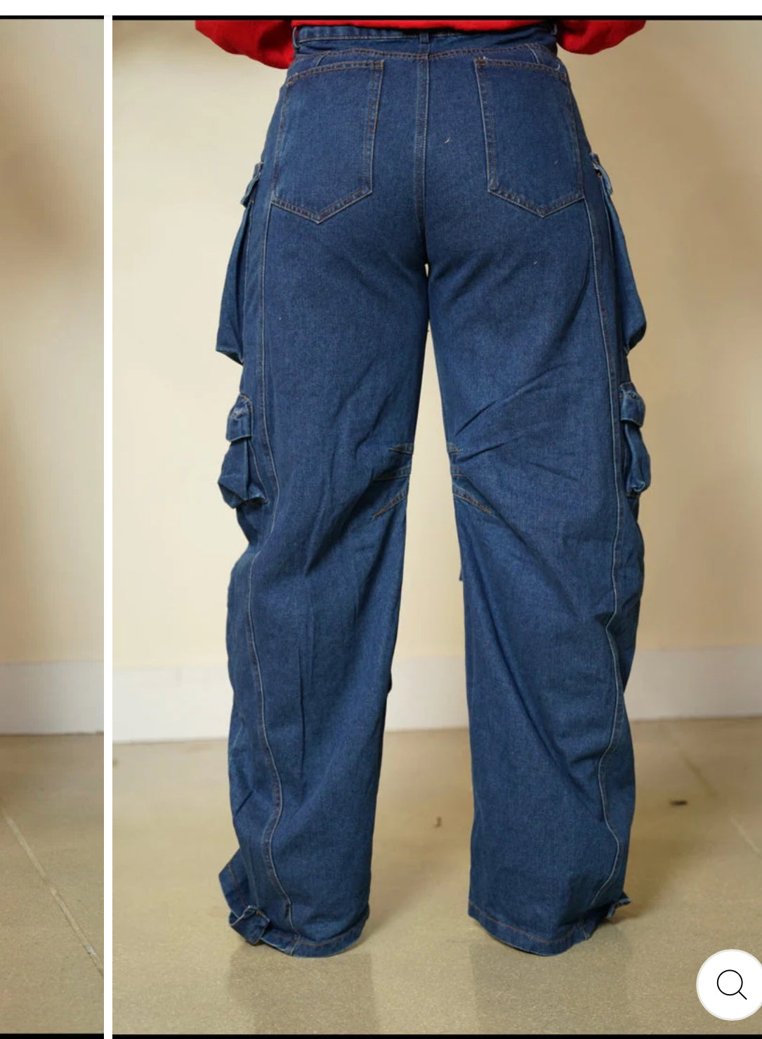 Oversized Denim Cargos