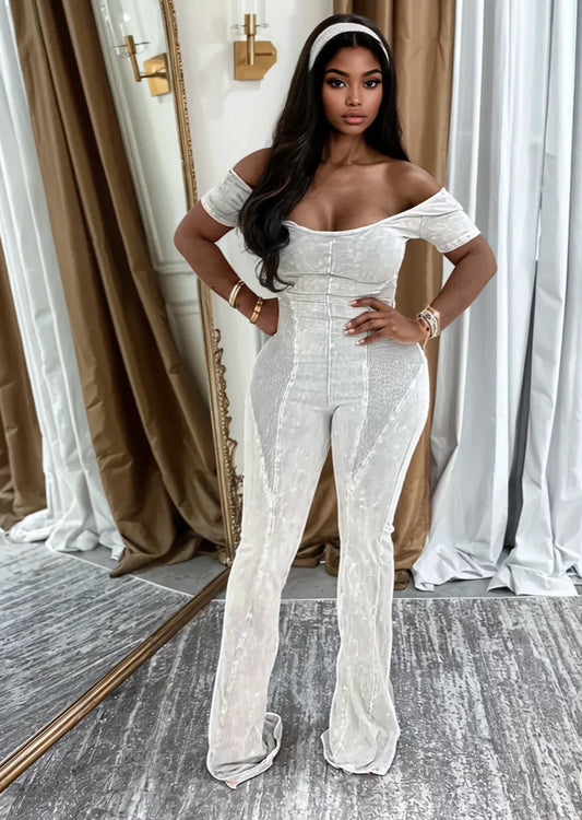 Simply Pretty Jumpsuit w/ Headband